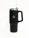 Vaso MUG Acero Inox 900 ml - con manija - NEGRO