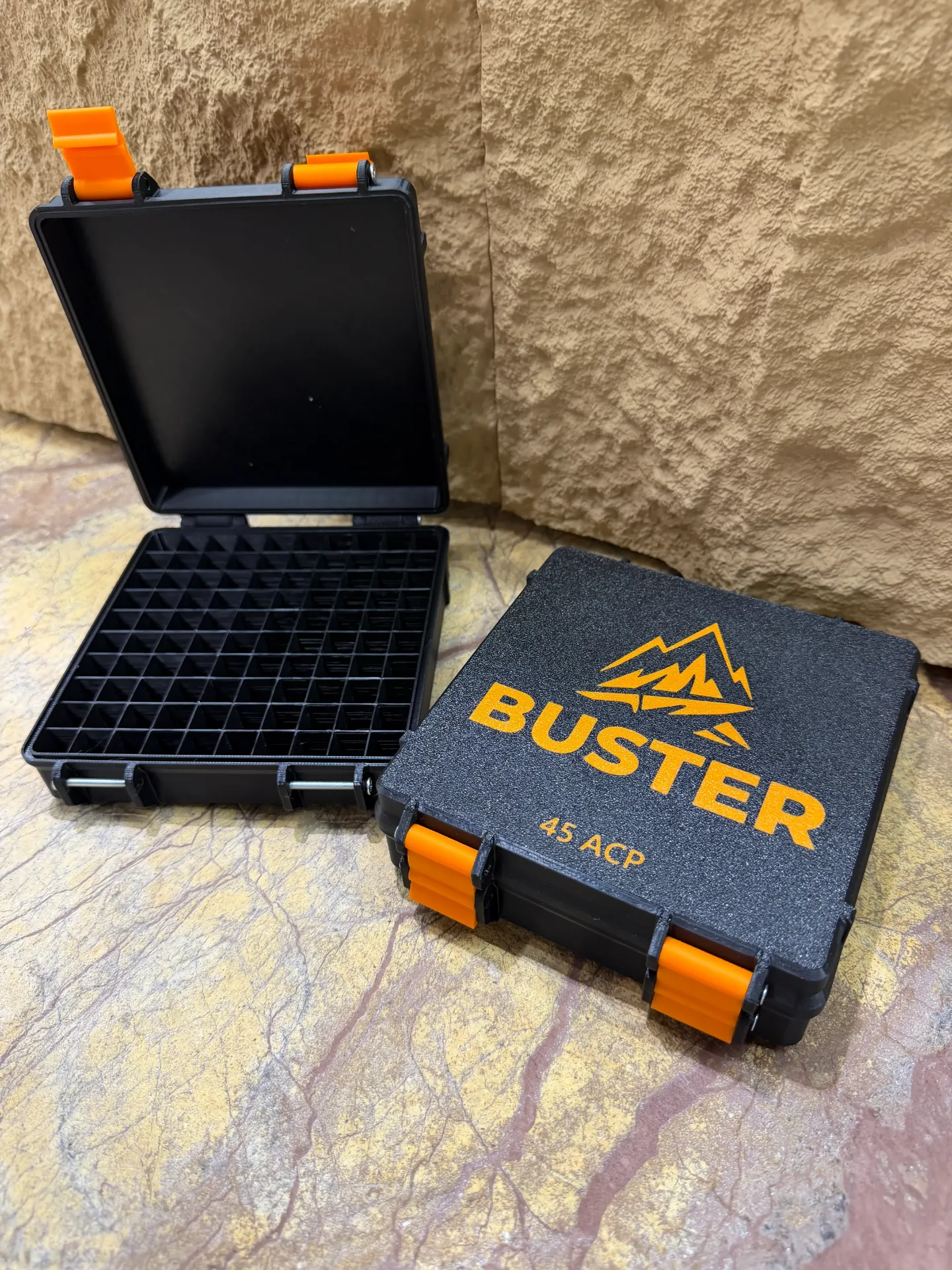 Caja Porta Munición BUSTER 45acp x 100