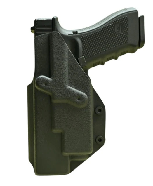 Pist. Interior Kydex multicalibre p/Bersa Glock Roger Cz  S&amp;W Taurus C/linterna grande c/laser incorp