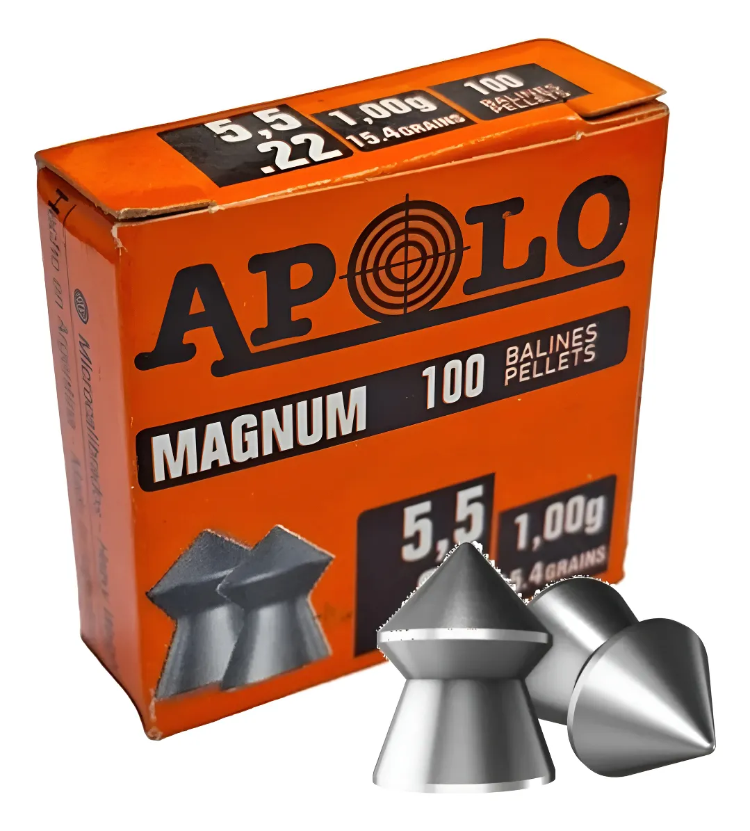 Caja Balines Apolo Magnum 5.5 X100