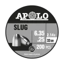 Lata Balines Apolo Slug 6.35 x 33 g x 200