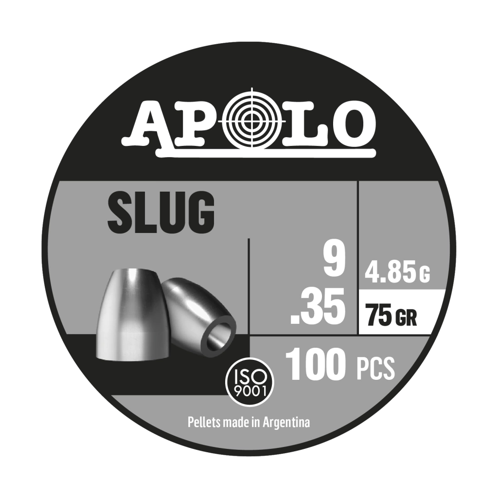 Lata Balines Apolo Slug 9 x 75 g x 100