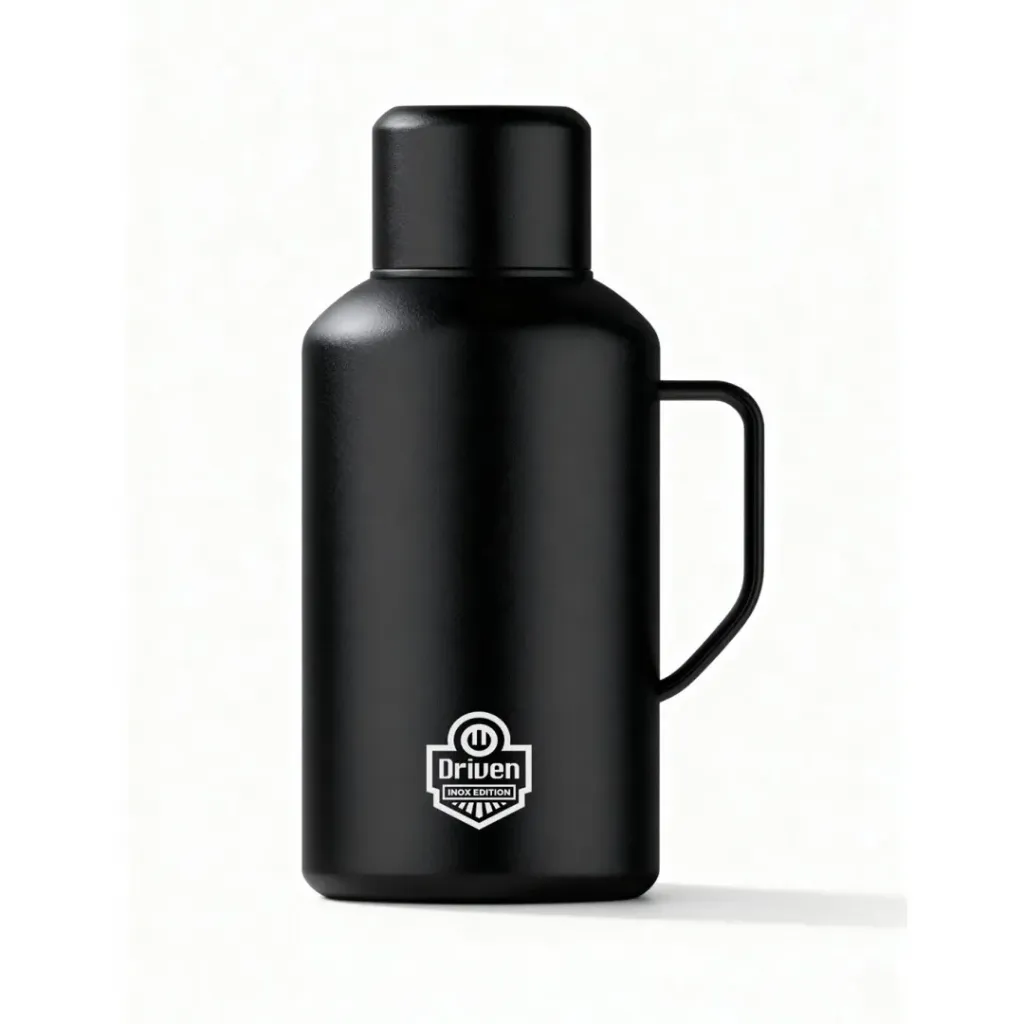 Botella térmica termo growler travel 2L - NEGRO