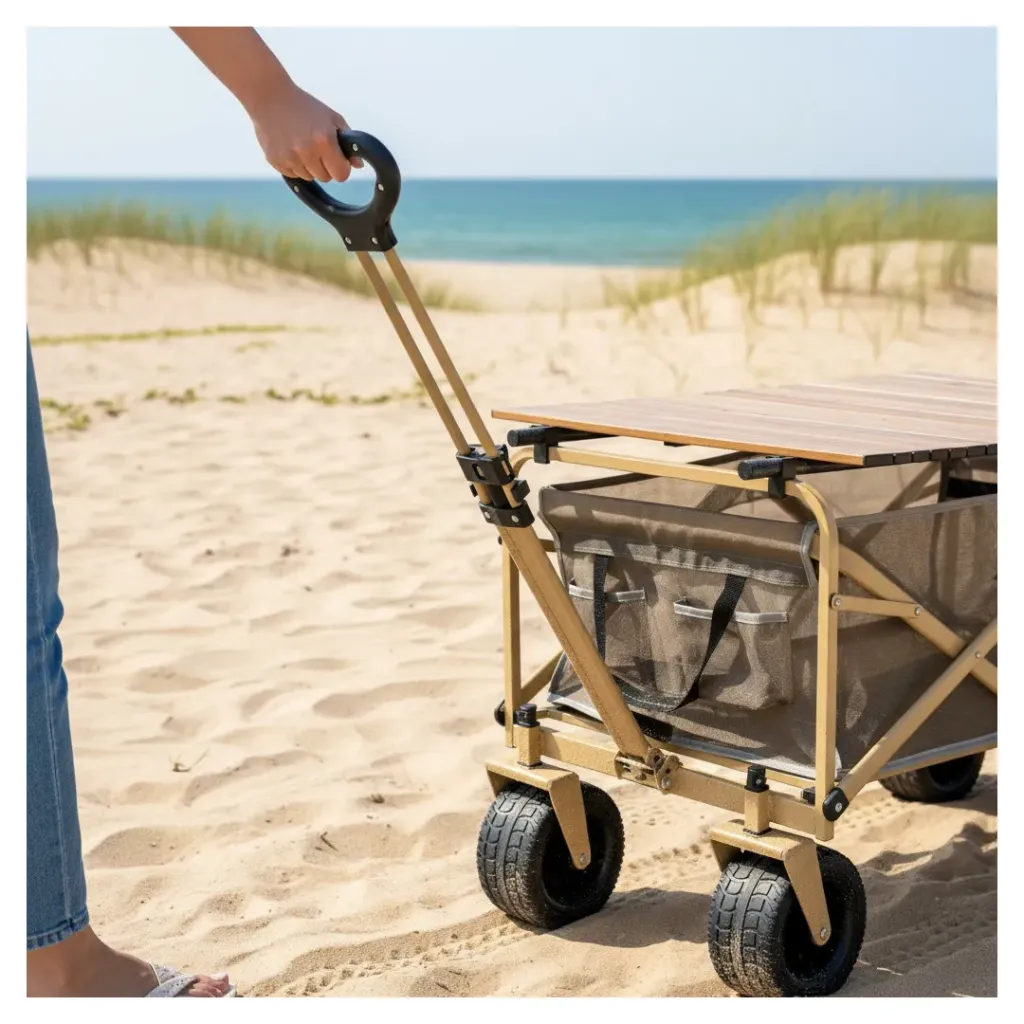 Carro multiuso con mesa aluminio Driven Trek - Acero - doble manija