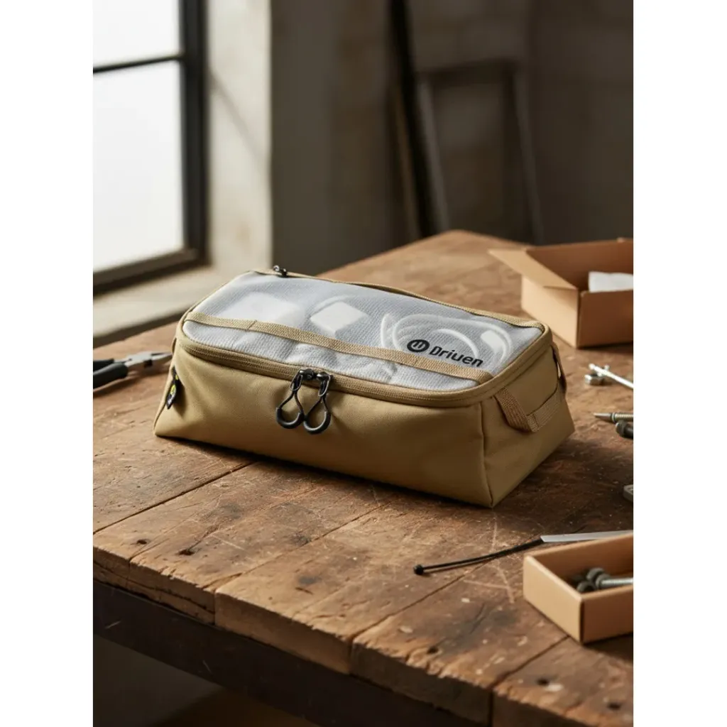 Bolso Compact Visor - 31x18x14cm - malla PVC - CAMEL