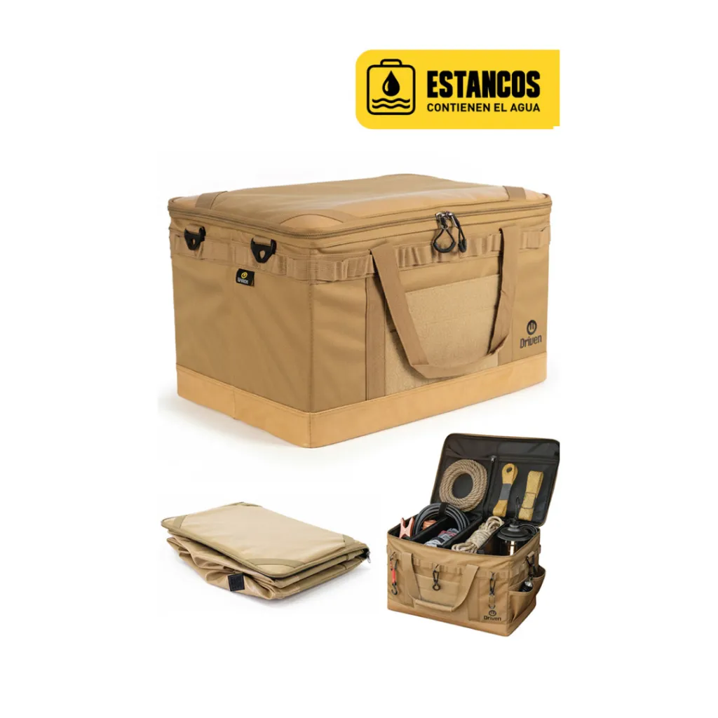 Bolso 55x38x31cm - c/ divisores internos, manija y correa - camel