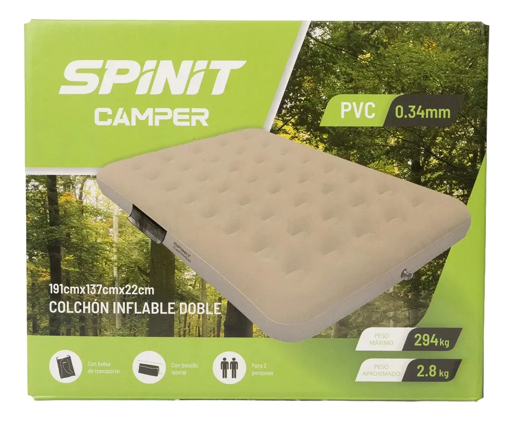 COLCHON SPINIT CAMPER DOBLE BEIGE