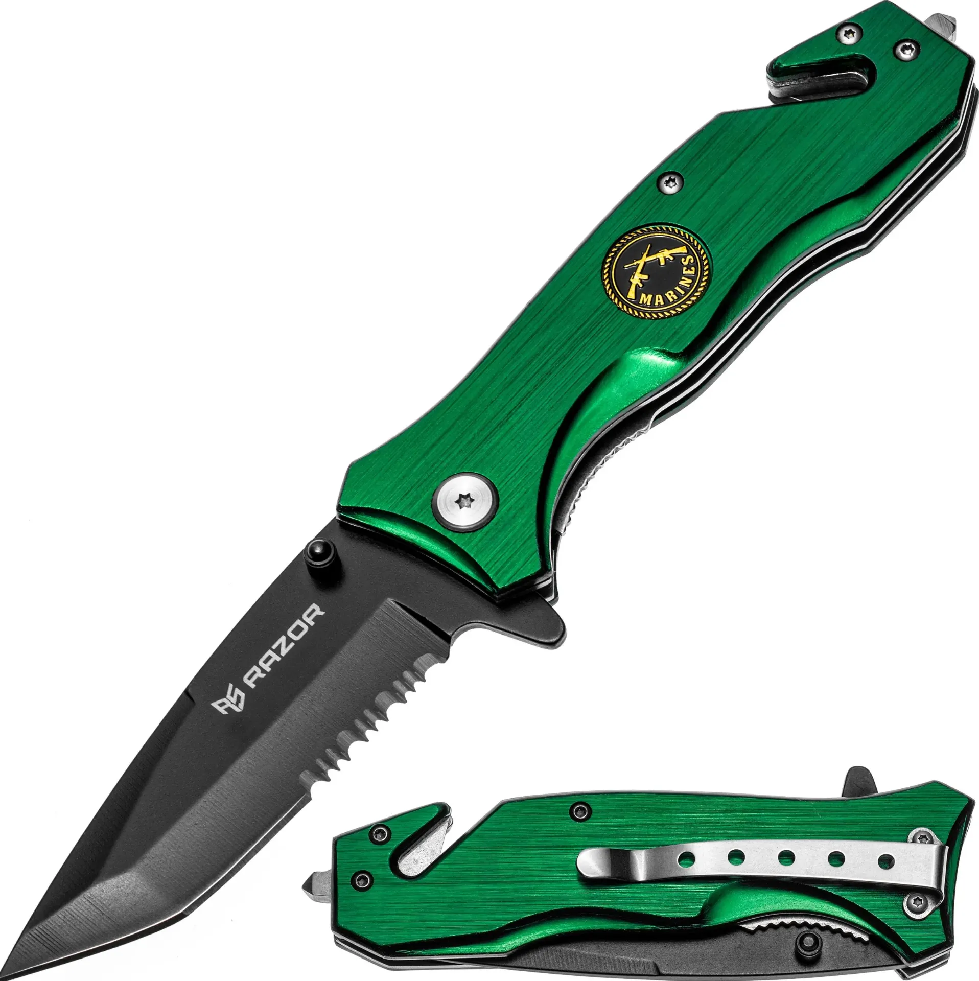 NAVAJA DE RESCATE MARINES VERDE MILITAR