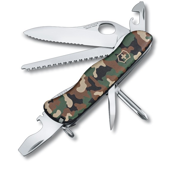 Victorinox -Trailmaster Swiss Army Pocket Knife, Large, Multi Tool, 12 Functions, Large Locking Blade, Camouflage