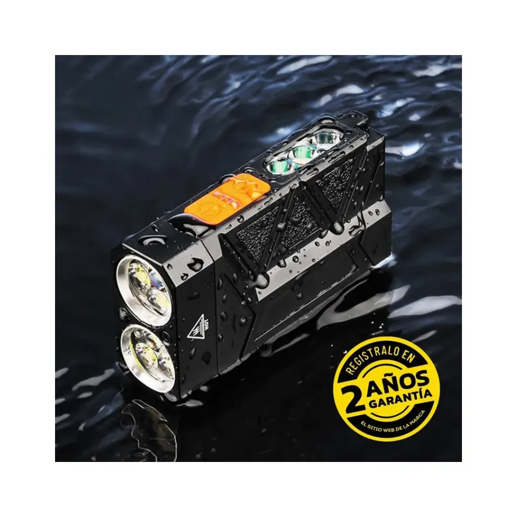 Linterna LED portatil recargable