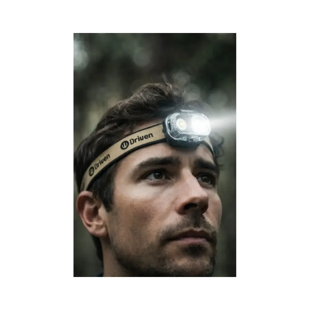 Linterna frontal LED recargable