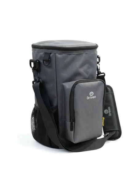 Bolso térmico tipo mochila 600D con aluminio, 21x17x35 cm Gris oscuro