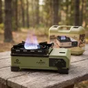 COCINA ANAFE FLAMATA TRACKER- DOBLE PARAVIENTO - VERDE