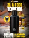 Botella térmica travel 2L - NEGRO