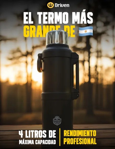 Botella térmica travel 4L - NEGRO