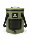Balde plegable en lona PVC 500D, 27x34 cm – VERDE